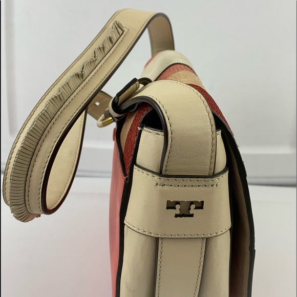 Authentic Tory Burch patchwork Nubuck leather flap - Picture 16 of 16